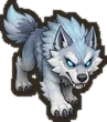 Painted frost wolf